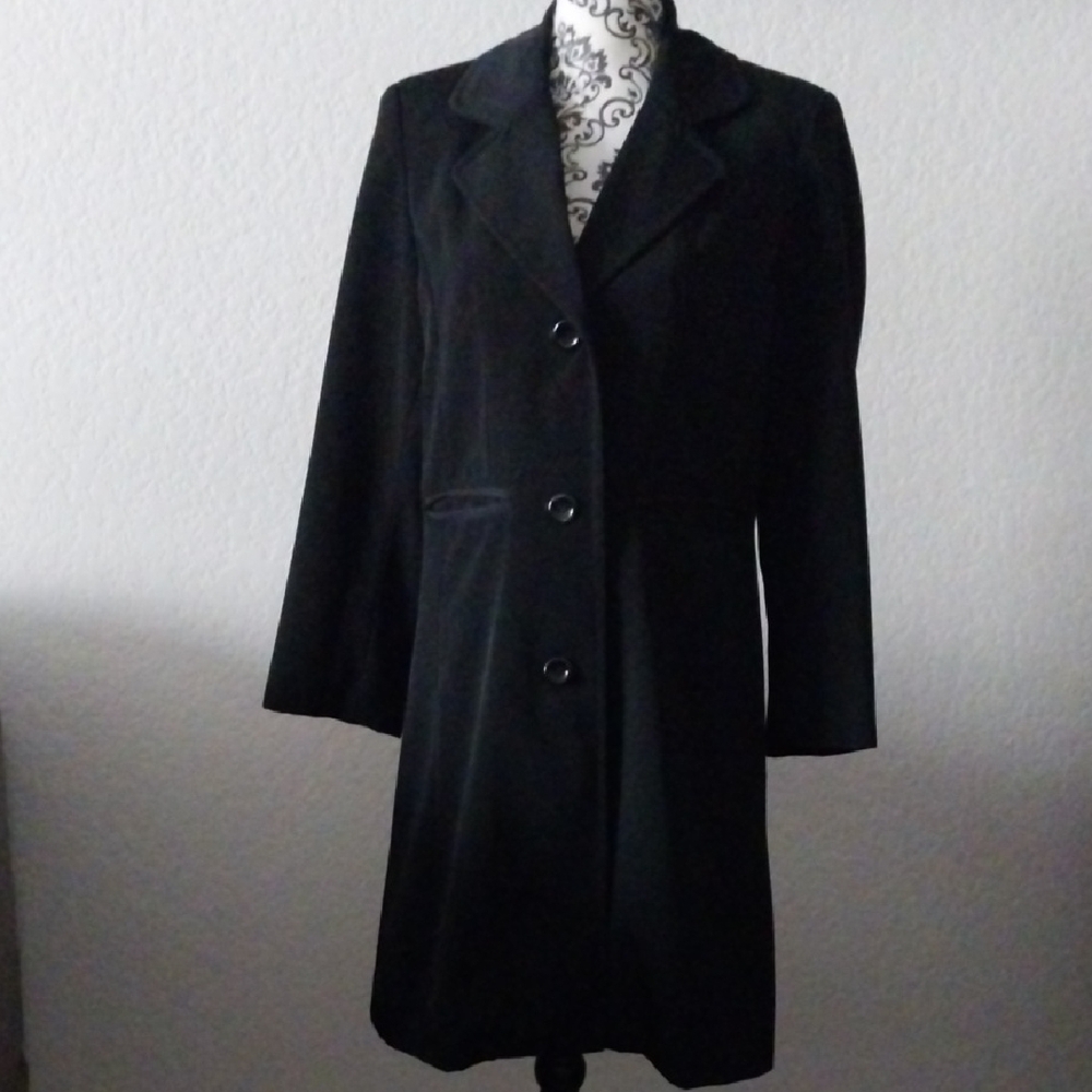 Preston & York Elegant Black Trench Coat